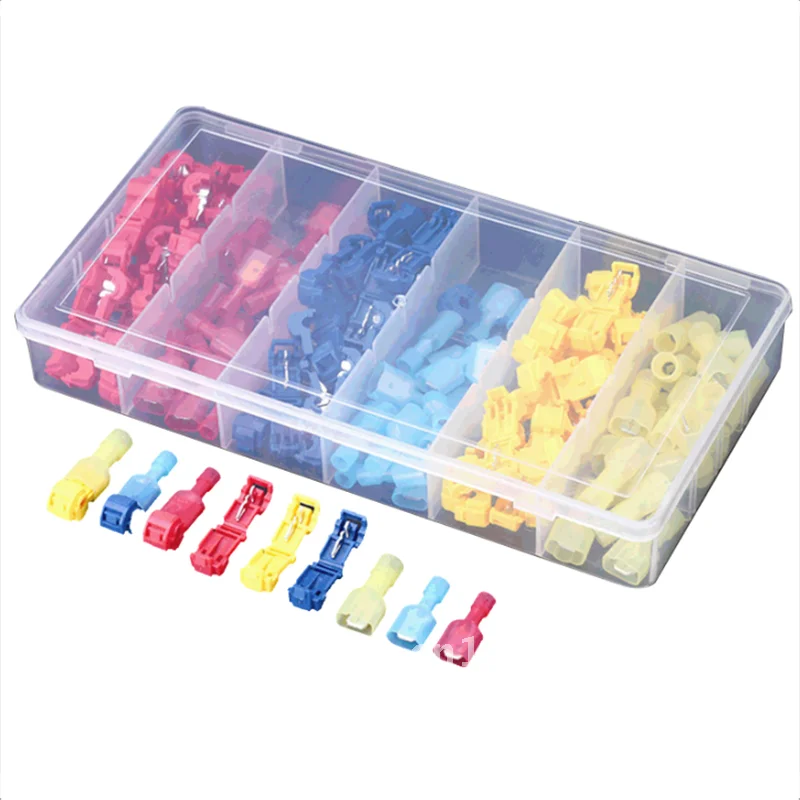 

Clip Combination Set 120PCS Main Line Branch Wiring T-type Break-free Terminal Quick Clamp Branch Terminal Wiring