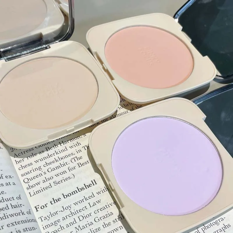 PinkyFocus Light Cloud Soft Facial powder Mist Face Natural Makeup Setting Brightening Waterproof Makeup Holding Honey powder 5