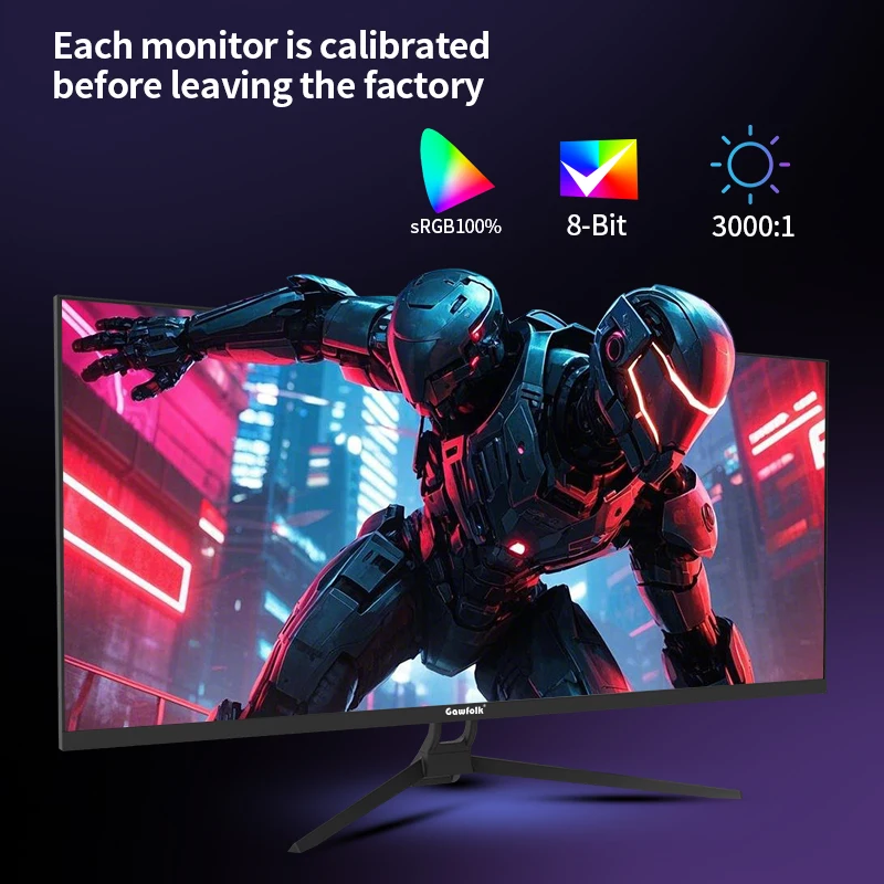 moniteur de jeu ultra large de 34 pouces, 120hz, panneau ips à vue directe, écran ultra large 21:9, résolution 2k (2560x1080), sans haut parleur intégré Moniteur de jeu ultra large de 34 pouces, 120Hz, panneau IPS à vue directe, écran ultra large 21:9, résolution 2K (2560x1080), sans haut-parleur intégré 6