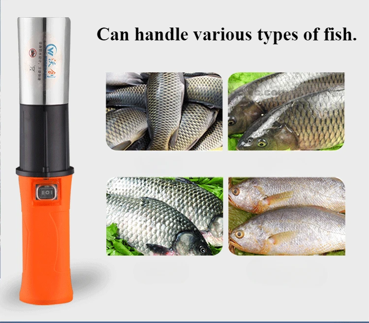 New Upgraded Seafood Tools Electric Fish Scale Tool EU Plug Waterproof Electric Fish Scaler Cordless Remover Cleaner