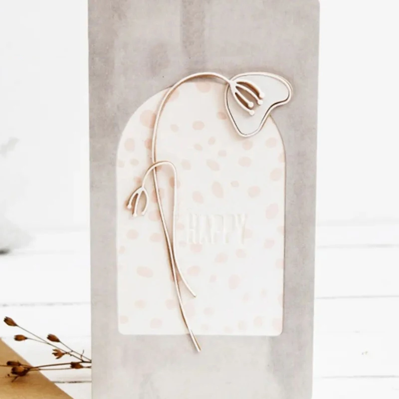 Neuankömmling, natürliche Zirkus-Stiele, Zweig, Metall-Stanzformen für 2025, DIY Scrapbooking, Blumen, Schablonen, Geschenk, Grußkartenherstellung – Detail 19