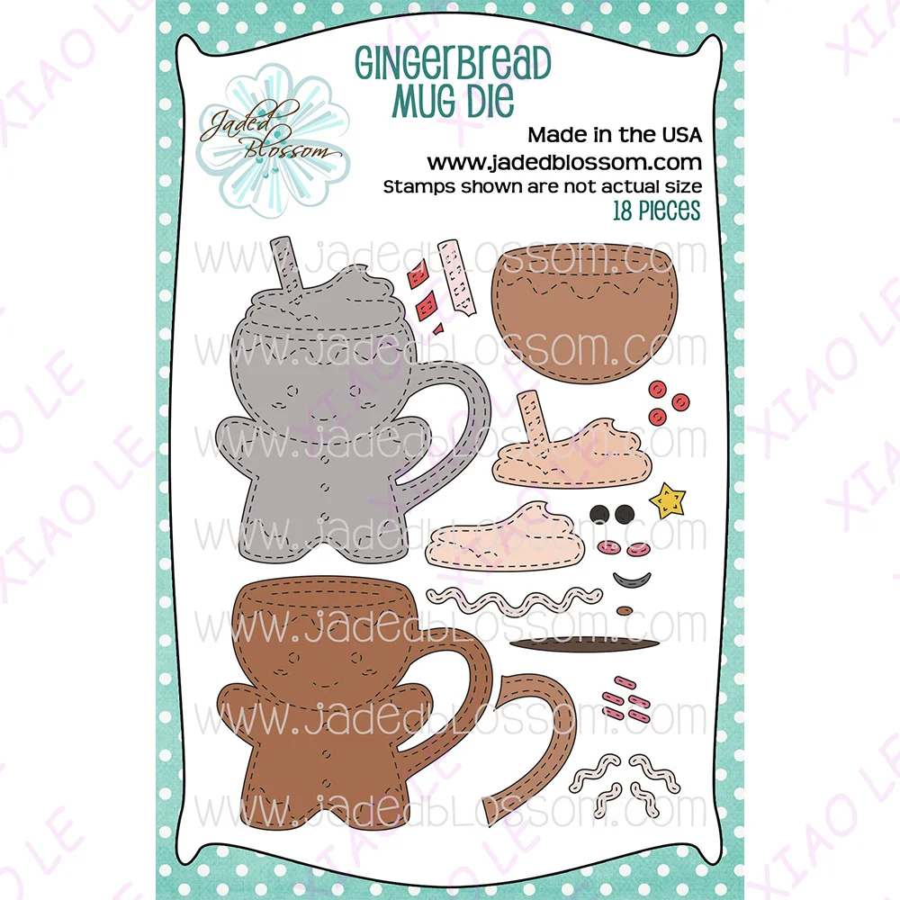 Gnome Friends Gingerbread Holiday Metal Cutting Dies for Crafts and Scrapbooking