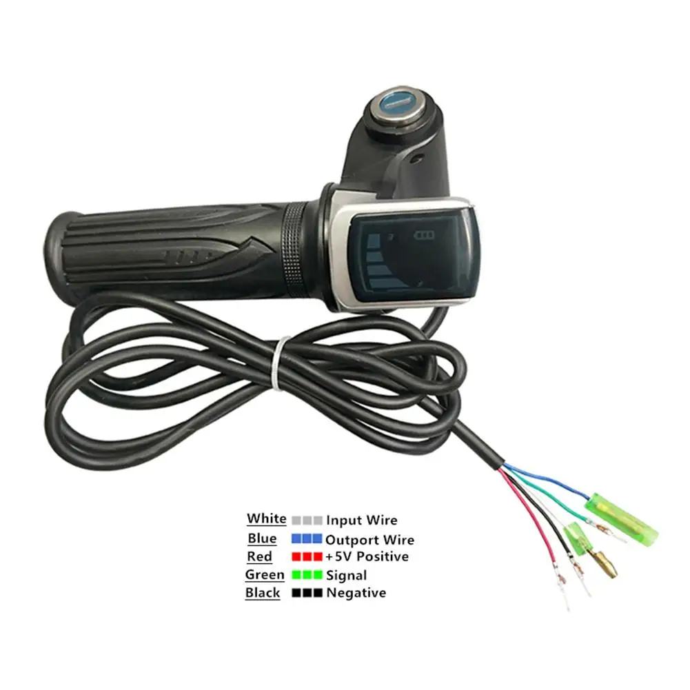 Electric Scooter Controller Ebike Display 36v48v60v Handlebar Throttle Speed Controller Lcd Display Electric Bicycle Accelerator Accessories