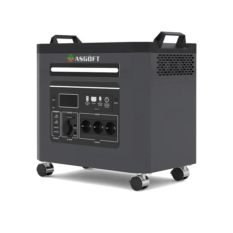 6.2KW 6.6KWH Solar Energy Storage Pure Sine Wave Inverter and Controller Integrated Machine Portable Power Source with Panels
