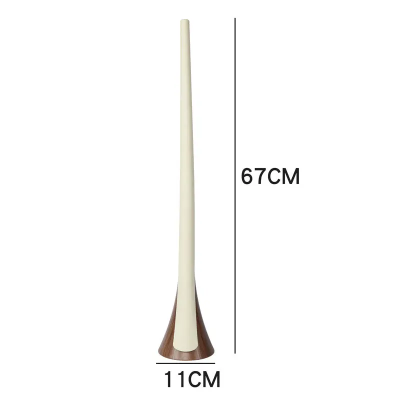 Wood grain self-supporting shoe handle extra long suitable for elderly and pregnant women