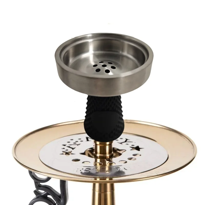 7 Hole Metal Hookah Smoke Bowl Protable Tobacco Shisha Head Heater Chicha Nargile Sheesha Water Pipe Pipes Smoking Grass Bowls