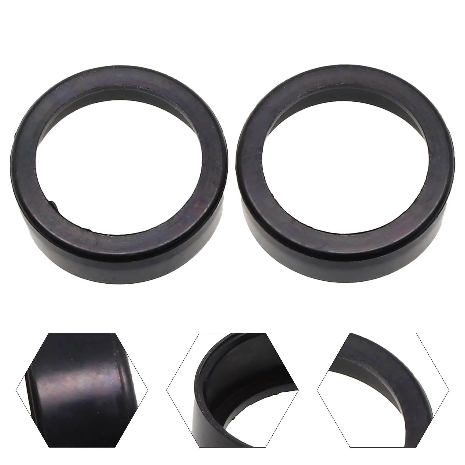 Rubber Sleeve for Power Tool Bearing, 607 608 6000, Black Rubber Sleeve with Steel Ring, Suitable for Electric Hammer