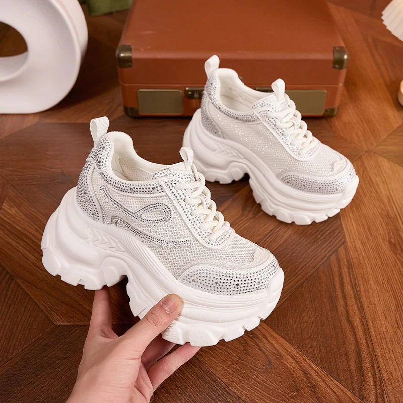 AUTUSPIN 7.5cm Height Increasing Summer Shoes Woma...
