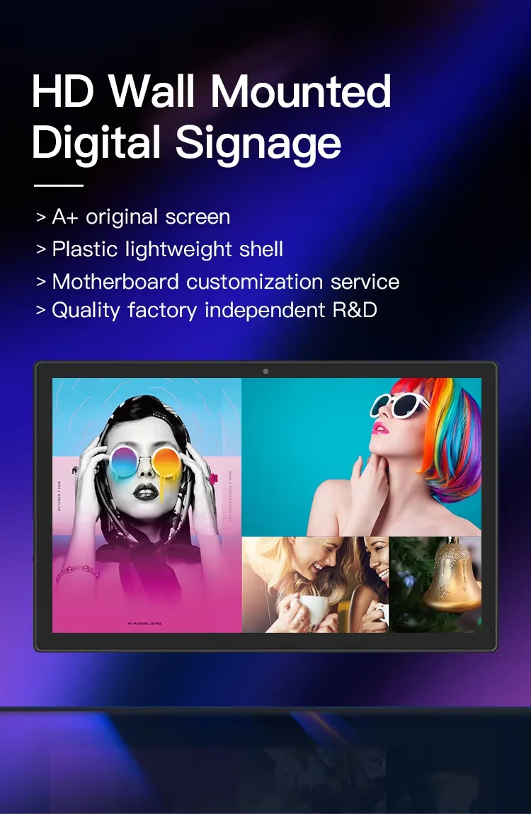 21.5 Inch Wall Mount&Desktop Capacitive Touch Screen Android Tablet Digital Sign