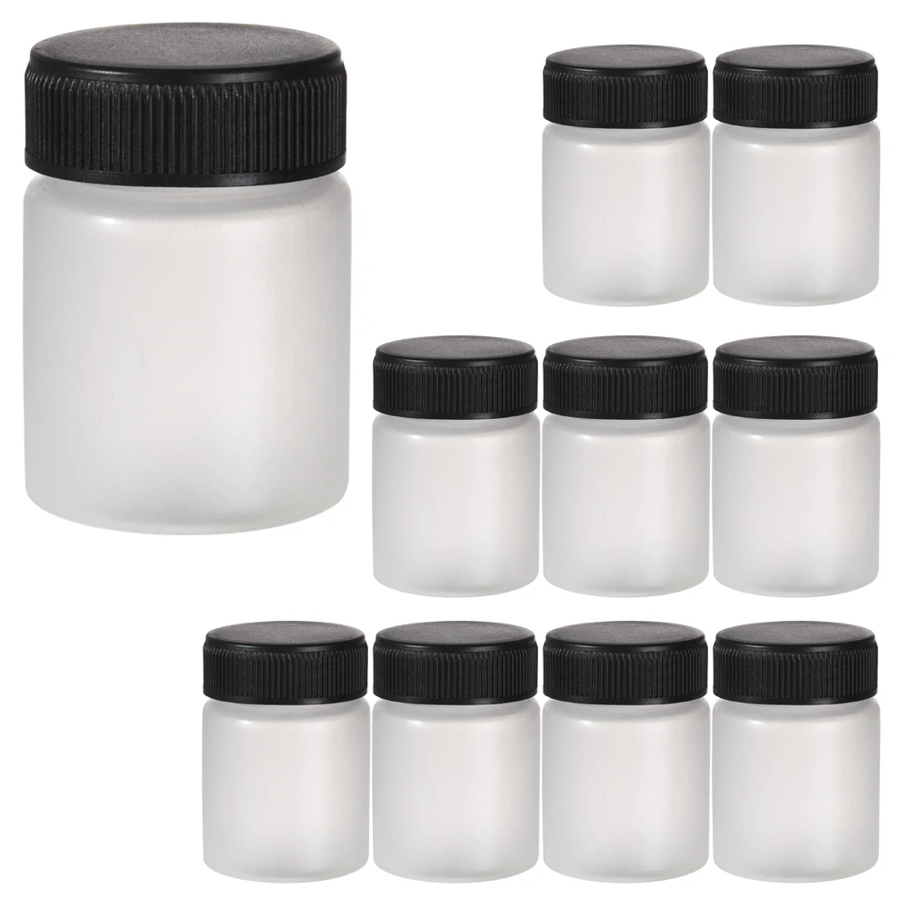 OPHIR 10pcs Airbrush Plastic Bottles for Airbrush 22cc Airbrush Bottles Sealing Bottle Cap AC039