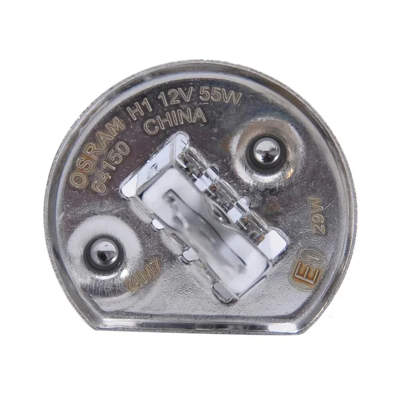 OSRAM 64150 자동차 할로겐 헤드라이트, 표준 안개등 램프, OEM 품질, H1 P14.5s, 12V, 55W, 3200K, 1550 lm