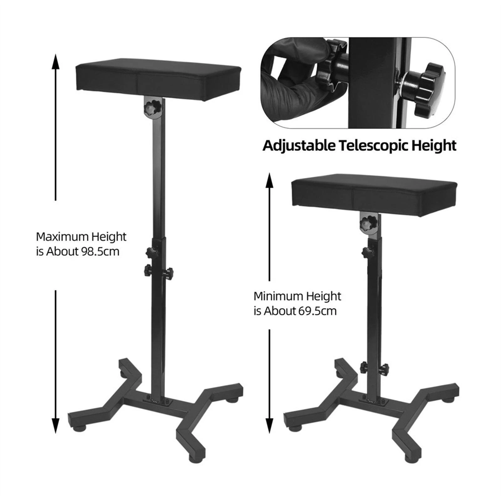 Tattoo Armrest Stand Arm Leg Rest Height Adjustable Arm Bar Pad Tattoo Tool Pu Leather Tattoo Arm Rest Sponge Pad Tripod Artist Tattoo Kits Aliexpress