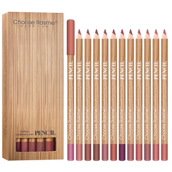 12 color lip enriching lipliner, lip moisturizing, three-dimensional fitting, light, thin, silky and clear Valentine's Day gift