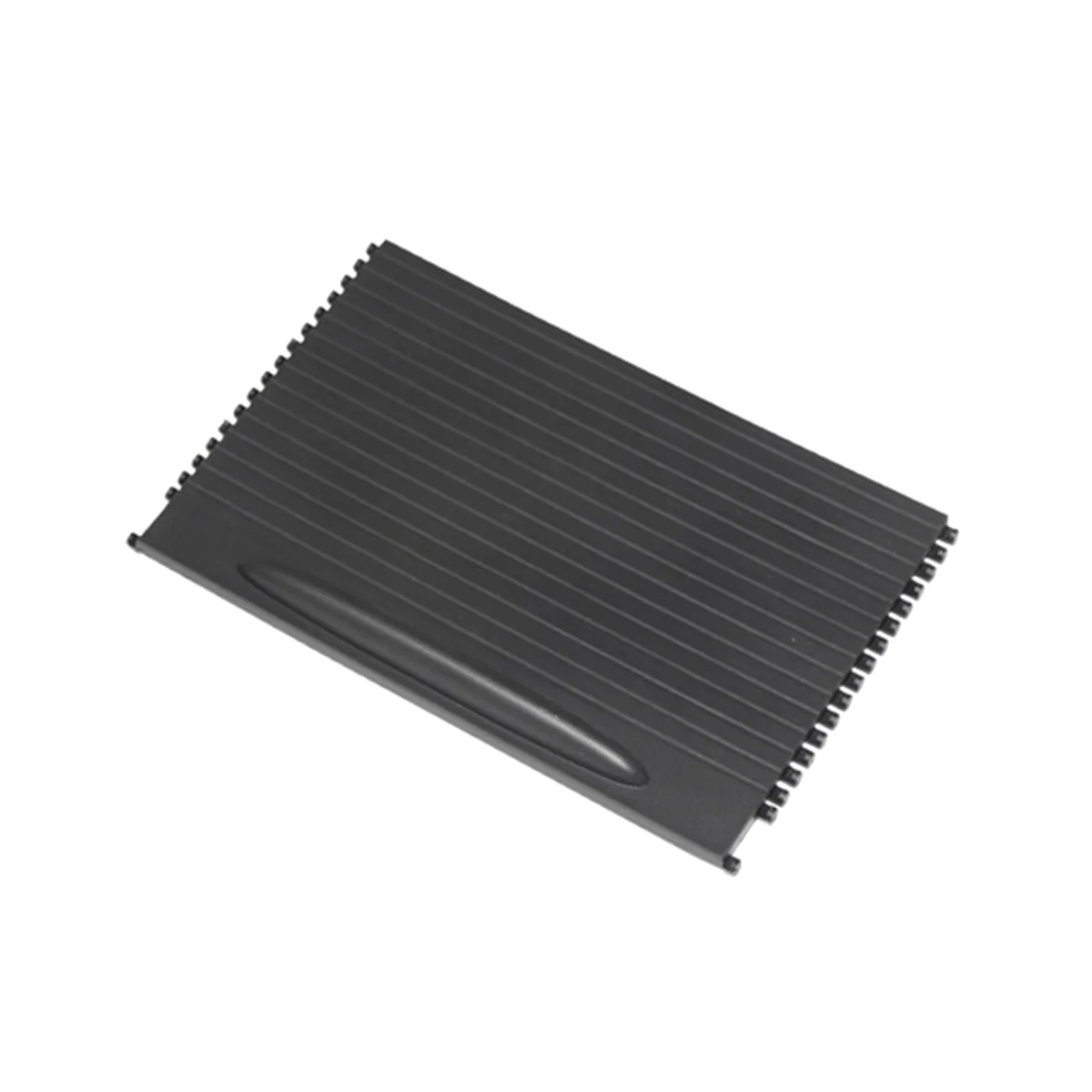 

Car Console Cup Holder Roller Blind Cover Trim Console Roller Blind for Porsche Cayenne 2003-2010 7L5862531(Black)