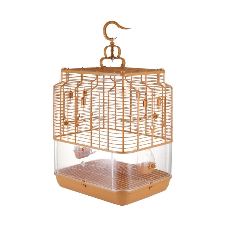 

Factory source pet cage tiger skin black phoenix peony parrot myna breeding cage anti-splash anti-spray anti-flying bird cage