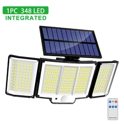 Ultra-Bright Outdoor Solar Motion Sensor Light, Weatherproof with Adjustable Modes - 1PCS (348LED-Integrated)