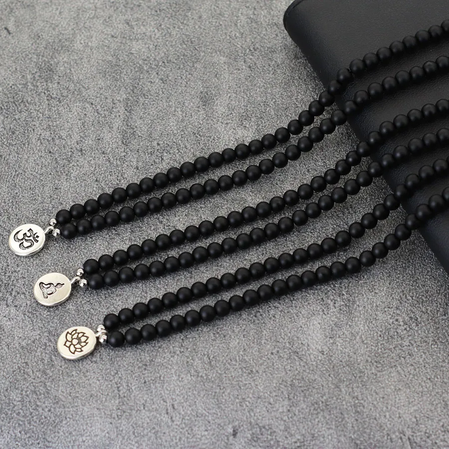 Natural Stone Buddha Necklace For Men