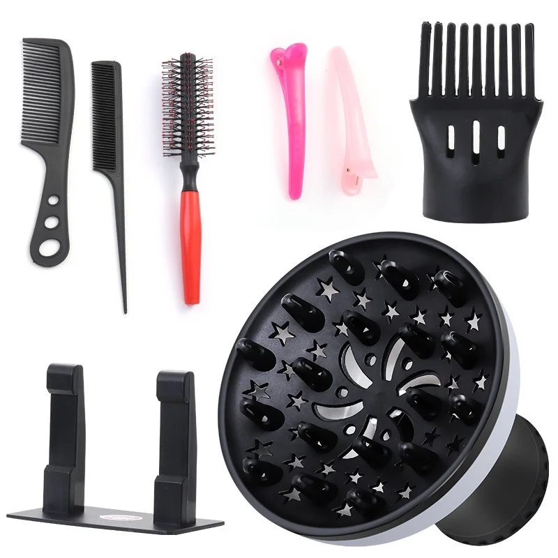 Description Picture 3 of itemPro Salon Hair Straight Comb Dryer Nozzle Diffuser Wind Blower Hairdressing Air Drying Narrow Concentrator Barber Styling Tools