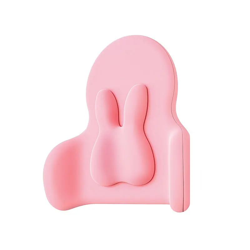 귀여운 토끼 3D 봉투형 자동차 요추 베개, 차량별 허리 지지대, 사무실/가정용 피부 친화적인 다용도 쿠션