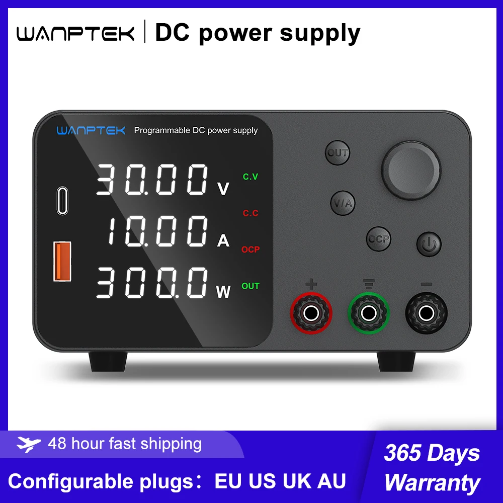 wanptek-DC-lab-power-supply-TPS3010-adjustable-source-30V-10A-switching ...