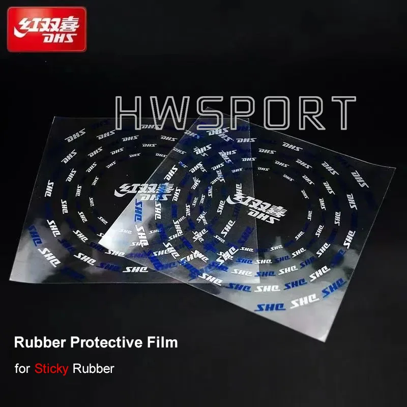 DHS Table Tennis Rubber Protector Film 2 Pcs for Non-sticky Sticky Rubber Ping Pong Accessories table tennis protector