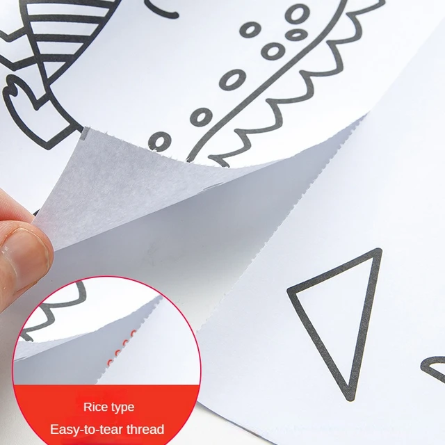 3 Meters Children Early Educational Graffiti Drawing Roll DIY Self-adhesive Kids Learning Paint Coloring Scroll Montessori Toys 5