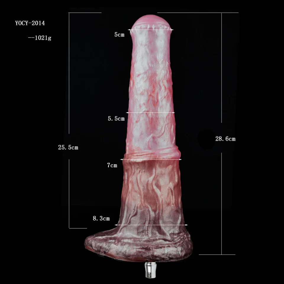 Pênis de Cavalo YOCY Silicone Com Ventosa Colorido