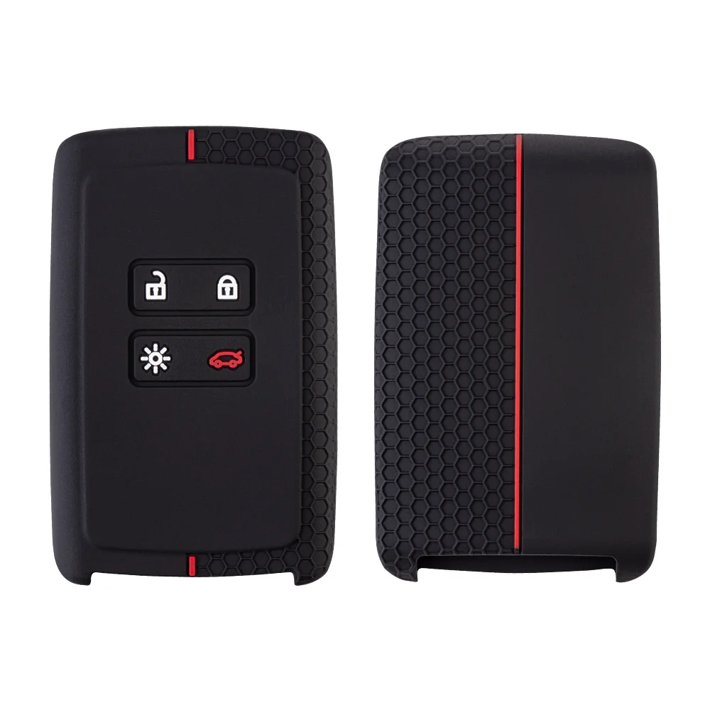 Key Case Cover Silicone Car Key Cover for Renault Megane 4 Talisman Kadjar Espace 5 4 Buttons