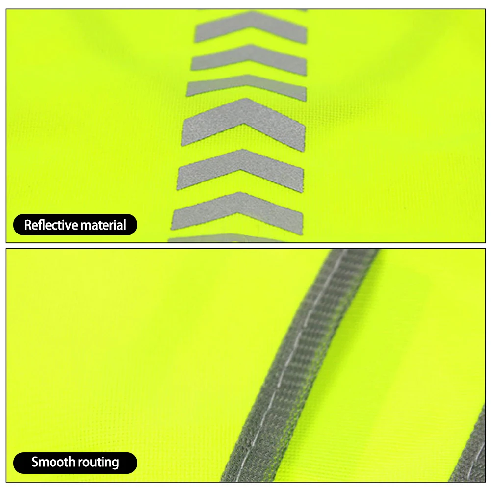 High Visibility Reflective Vest Working Clothes Motorcycle Cycling Sports Outdoor Reflective Safety Clothing Reflective Jacket