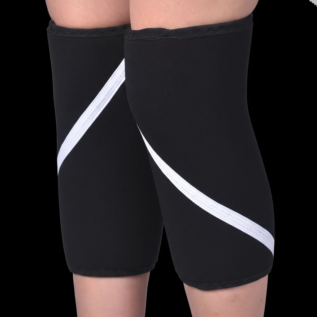 7mm Neoprene Compression Knee Brace Sleeves for Weightlifting & Fitness