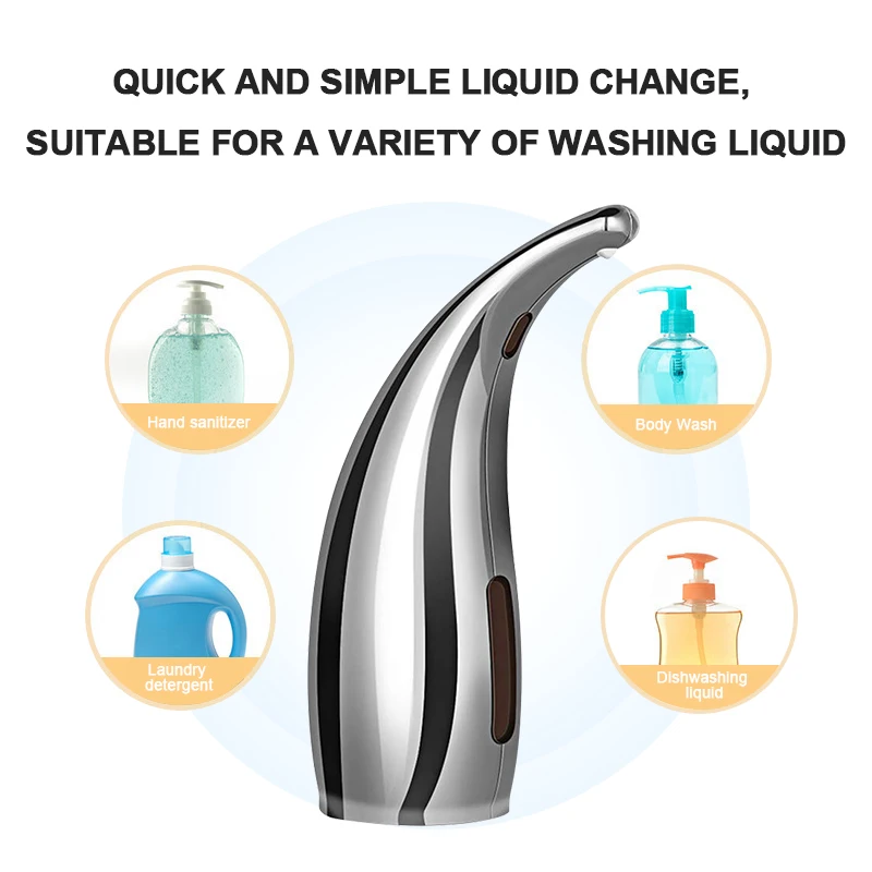 Automatic Soap Dispenser Touchless Washing Hand Machine Smart Liquid Dispensers For Kitchen Bathroom Accessories |