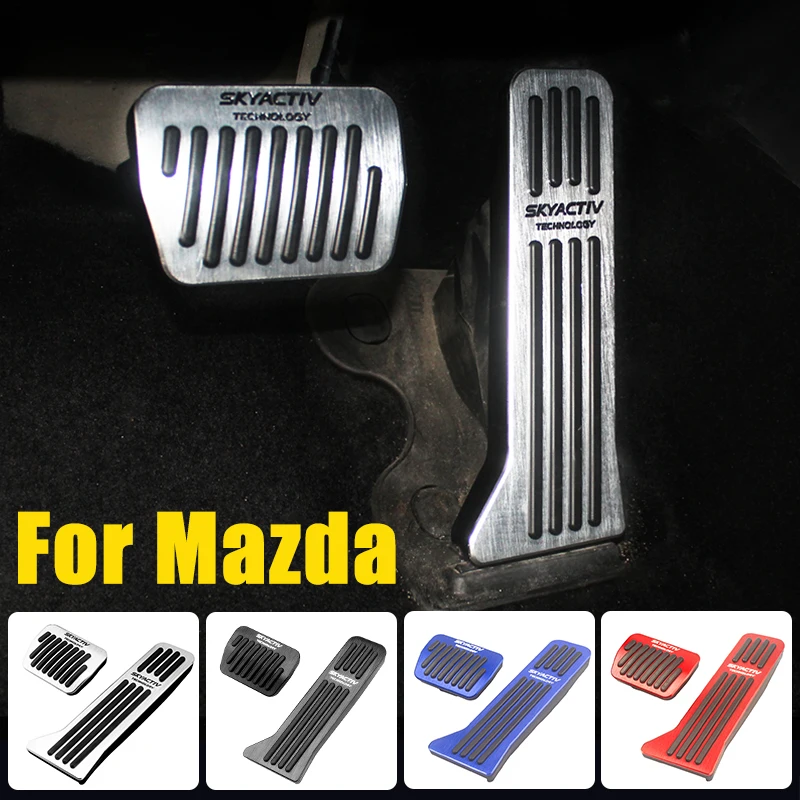

For Mazda 2 3 BM 6 GJ CX-5 CX5 CX 5 CX3 CX8 CX9 2012-2019 2020 2021 2022 2023 2024 Car Fuel Foot Pedal Brake Pedal Cover Pads
