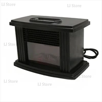 Мини-электрический каминный обогреватель с имитацией пламени, тихая работа, портативный обогреватель, вентилятор, обогреватель с дистанционным управлением — изображение 6