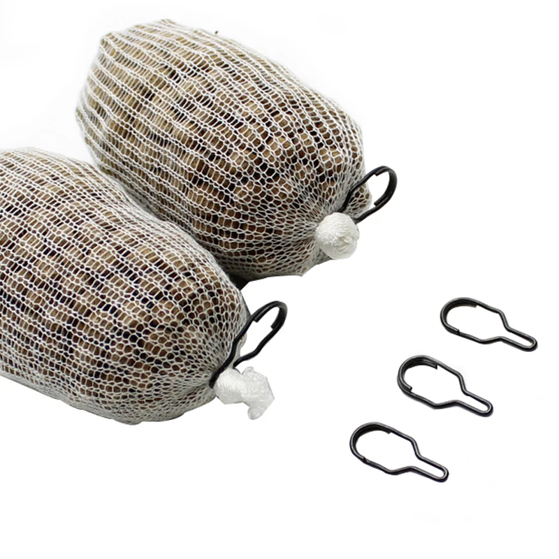50 pièces accessoires pêche carpe PVA bag link clip quick change - feeder swivels hair rig