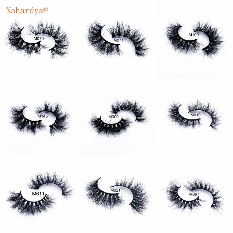 

Wholesale Fluffy Lashes Mink 15-20mm Eyelashes Long Wispy Soft Natural False Eyelahses Vendor Dropshipping Free Shipping