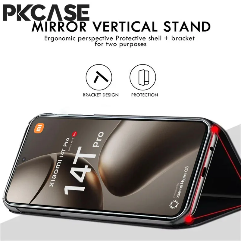 Sleek Mirror Flip Phone Case with Enhanced Protection