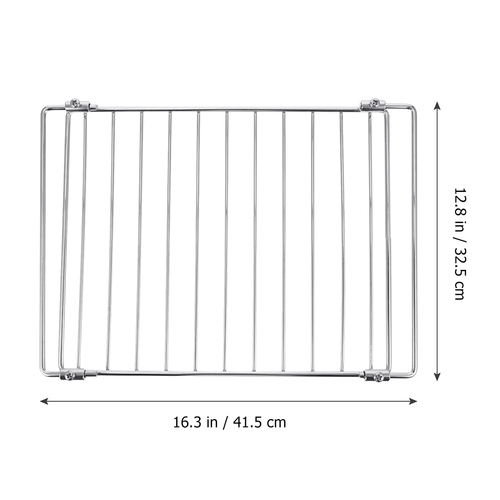 Rack Oven Wire Shelf Barbecue Grid Grill Camping Baking Cookie Bbq Steel Cooling Adjustable Extendable Replacement Universal