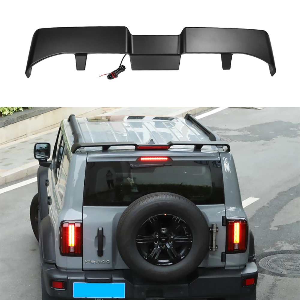 

Rear Roof Spoiler Wing With Brake Light Window Right Left Hinge Covers Fit For TANK300 TANK 300 2021+ Decoration Accessories