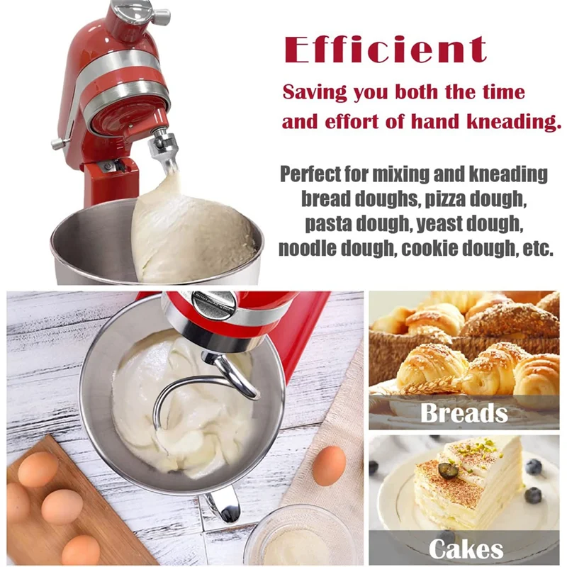 Spiral Dough Hook Kitchenaid 4.5-5 Quart Tilt-Head Stand Mixer Dough Hook Replacement Kitchenaid Attachment