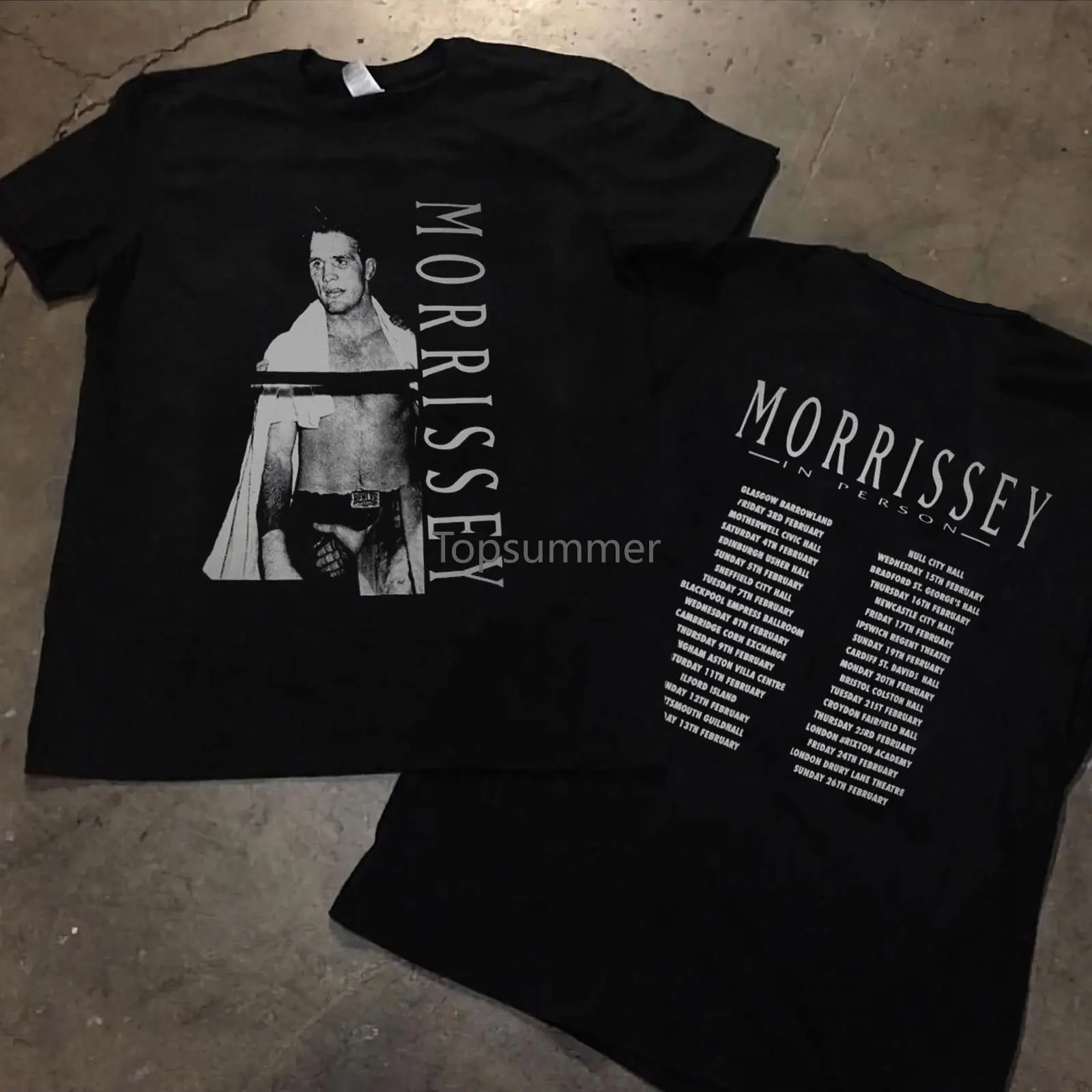 

Vintage Morrissey In Person 1995 Boxers Tour The Smiths T Shirt Reprint 2019 New Arrival Men T Shirt New