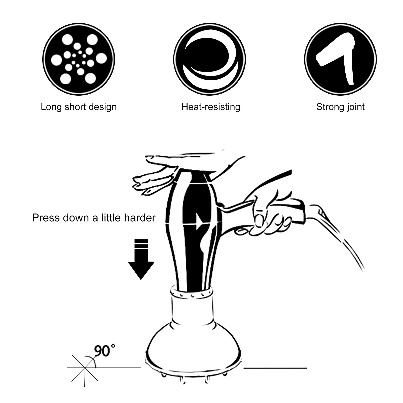 Salon Universal Haartrockner Diffusor für Locken Temperatur Beständig Haar Barbershop Hause Trocknen Gebläse Haar Styling Zubehör – Detail 12