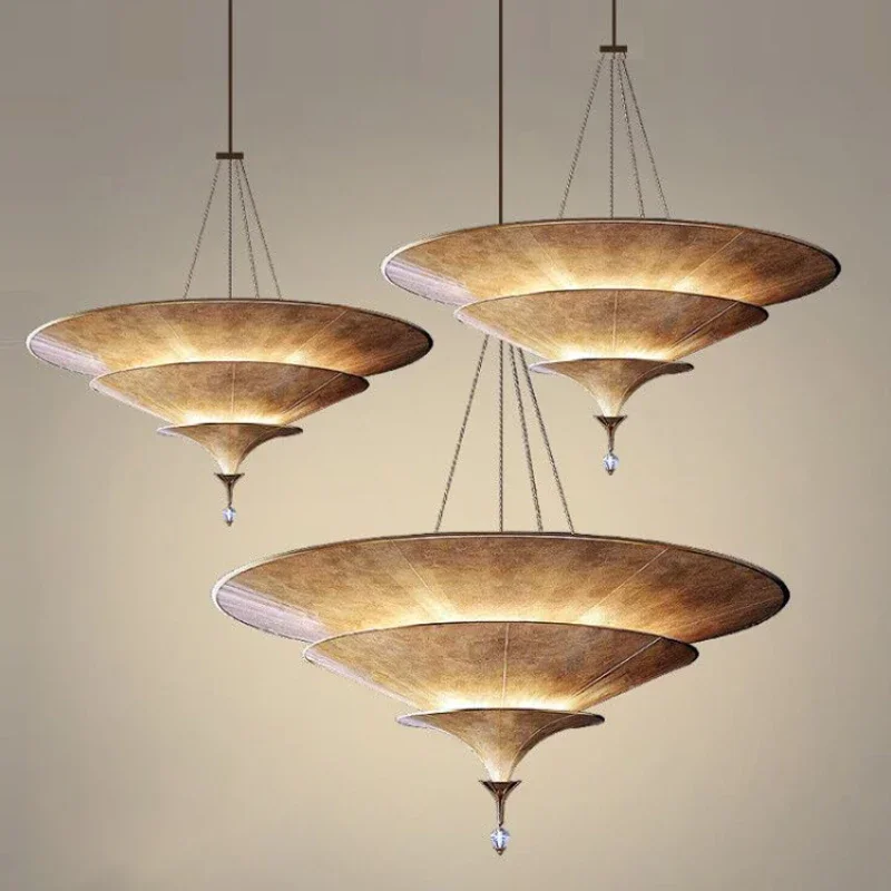 

Southeast Asian Hanging Lamp Buddhist Mood Teahouse Chandelier Wabi-sabi Pendant Light for Home Staircase Decor Room Lustre