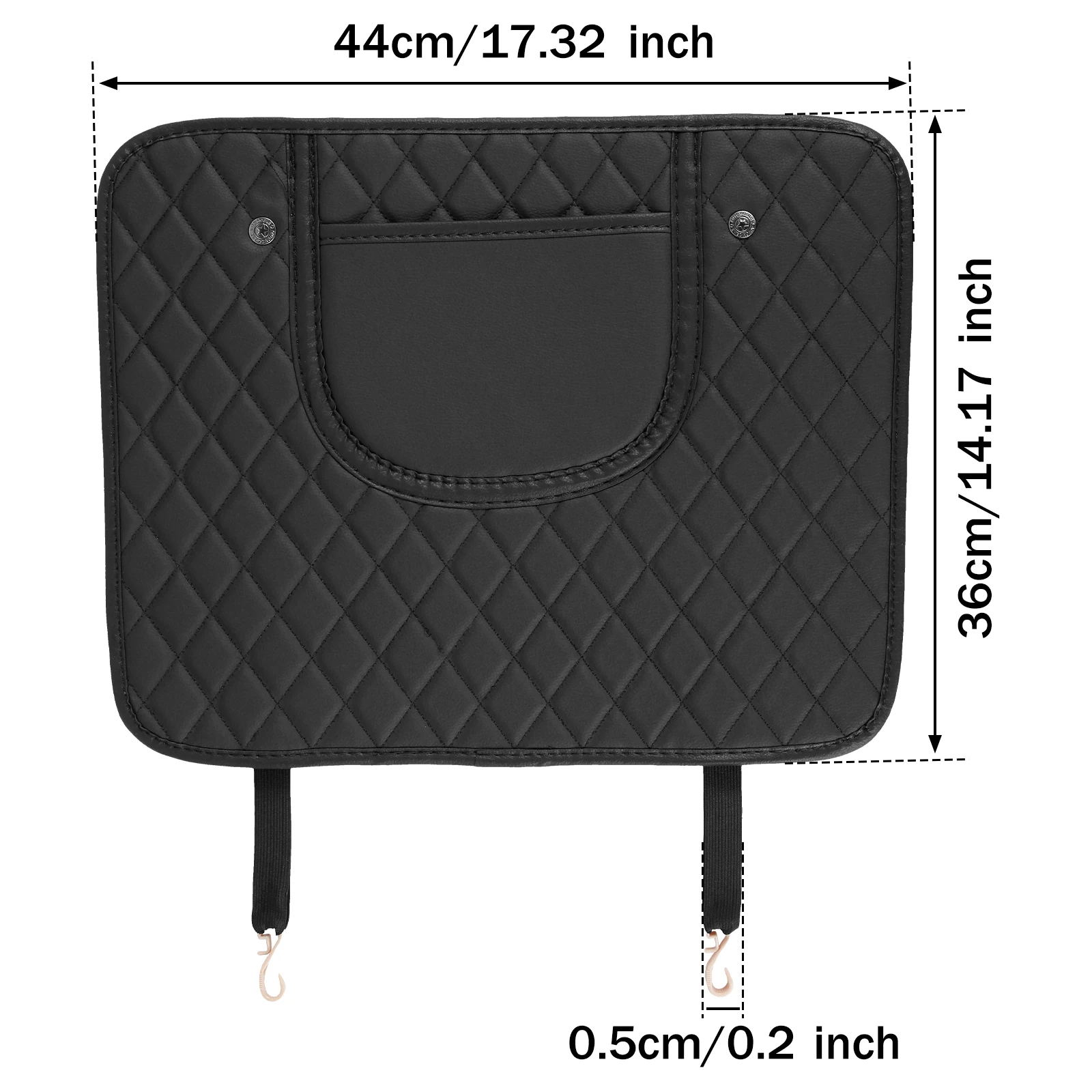 Car Seat Protector Car Seat Organizer Car Door Kick Pad 2Pcs PU Leather Car Anti Kick Mat Protector Pad Auto Seat Back Protector Cover Back Seat Organizer with Storage Bag Waterproof