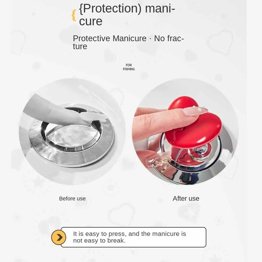 Broken Heart Shape Toilet Press Nail Protector Colorful Toilet Button Self-Adhesive Tank Flush Button Bathing Room Decor
