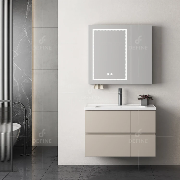 Combining Practicality With Elegant Design Different Size Wall Cabinet Vanity Set For Bathroom Hotel Villa Apartment