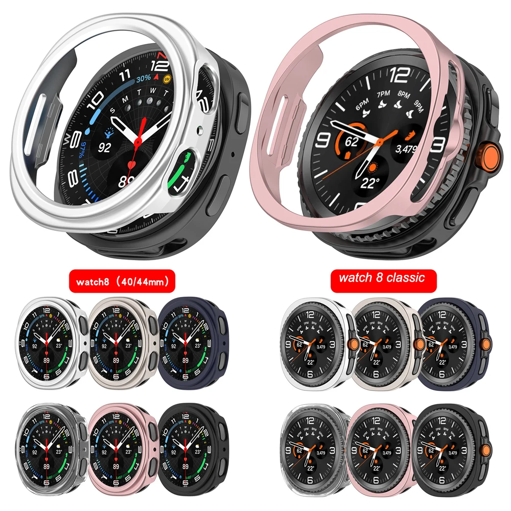 All-Around Protective Bumper Cover for Samsung Galaxy Watch 8 - Premium PC Case Accessories
