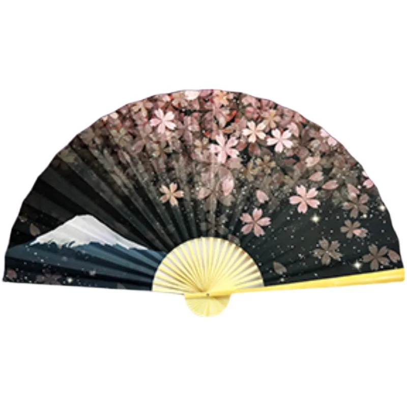 Grand ventilateur pliant en papier de style japonais fait à la main,  décoration murale d'hôtel et de restaurant, support Fuji, dépliant, 90cm -  AliExpress