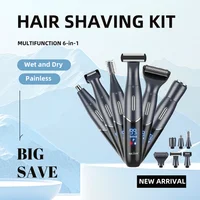 Sejoy 6 in 1 Electric Razors for Women Men Bikini Trimmer Hair Remover Kit for Face Eyebrow Nose Arms Legs Pubic Hair Painless 1