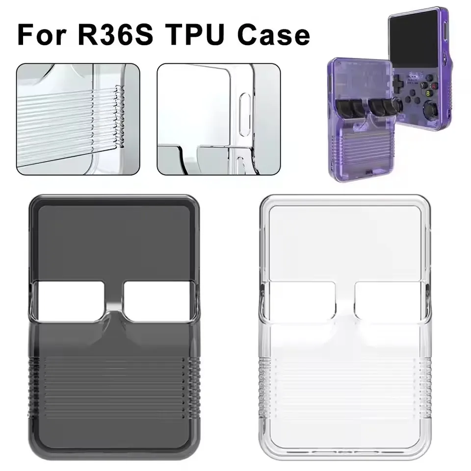 Protective Case For R36S Portable Game Console Silicone Protective Cover AntiScratch Storage Box Washable Silicone Case For R36S