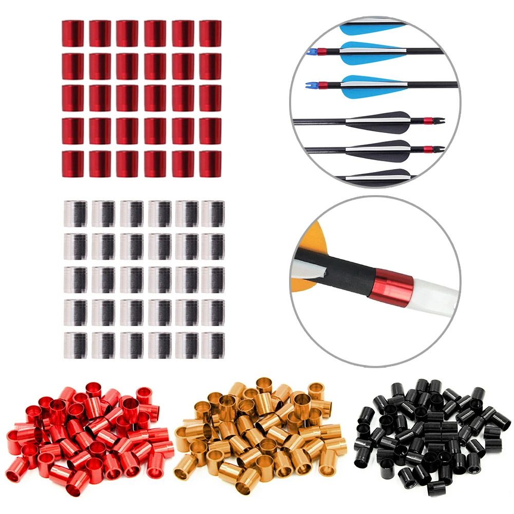

30pcs Archery Explosion Proof Ring Protection Nock DIY Arrow Shaft OD7.6/8.00MM Compound Bow Hunting Arrow Accessory
